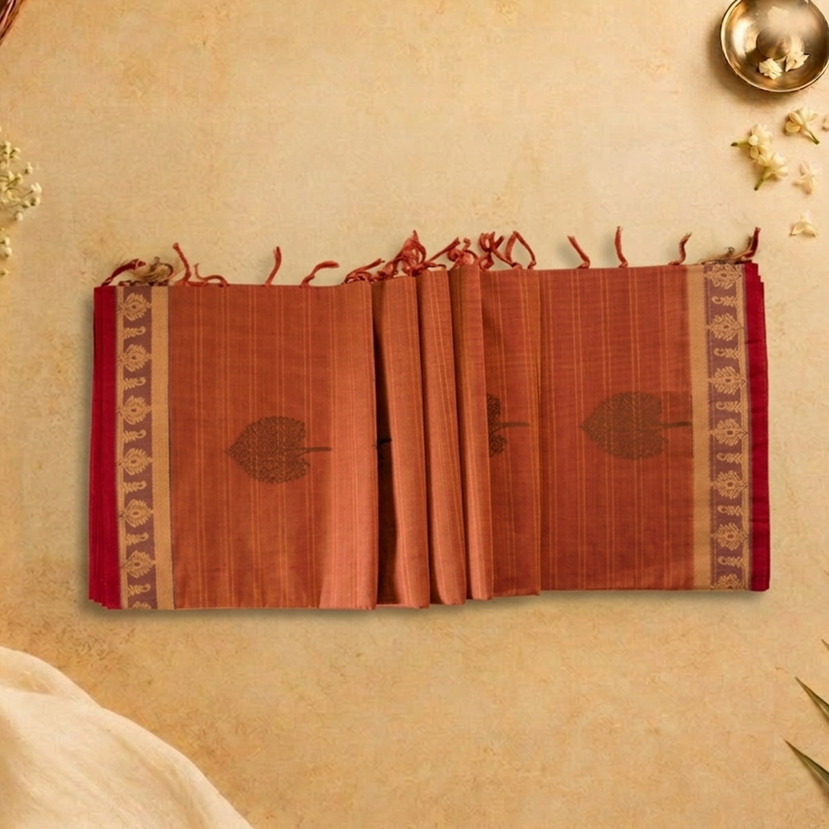 ChettiKara- Dusty coral red