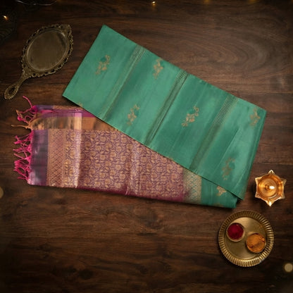 Mridula- Sea Green and Purple