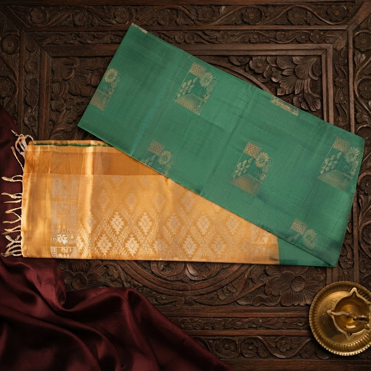 Mridula- Green and Gold