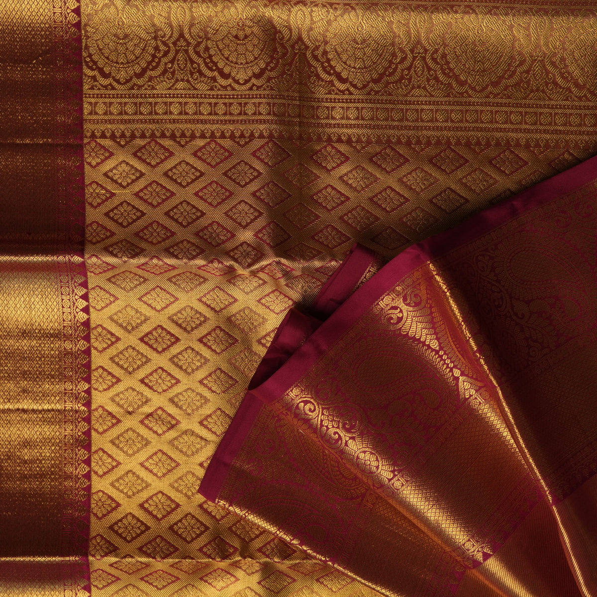 Swarna- Magenta Gold