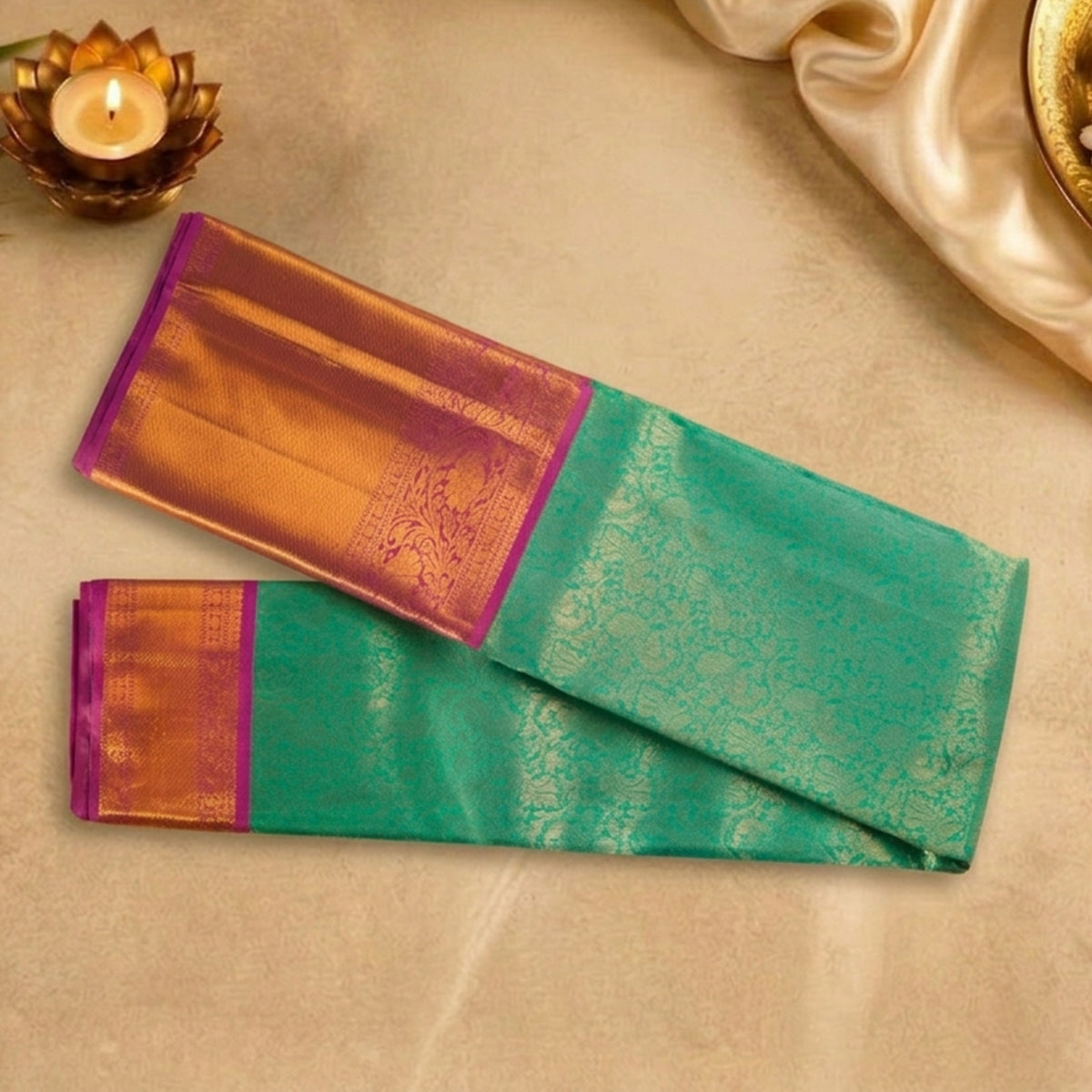 Kalyanam- Turquoise teal