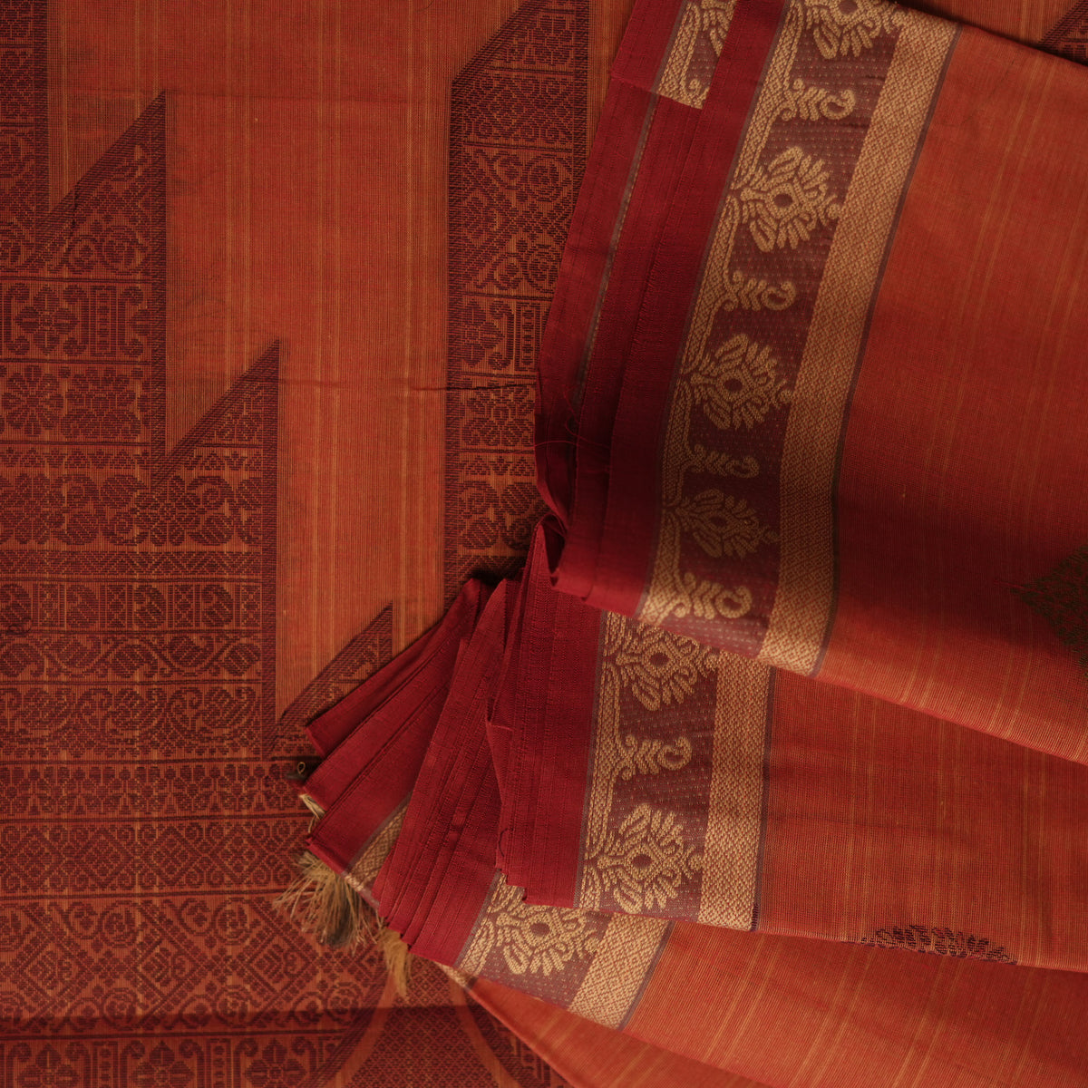 ChettiKara- Dusty coral red