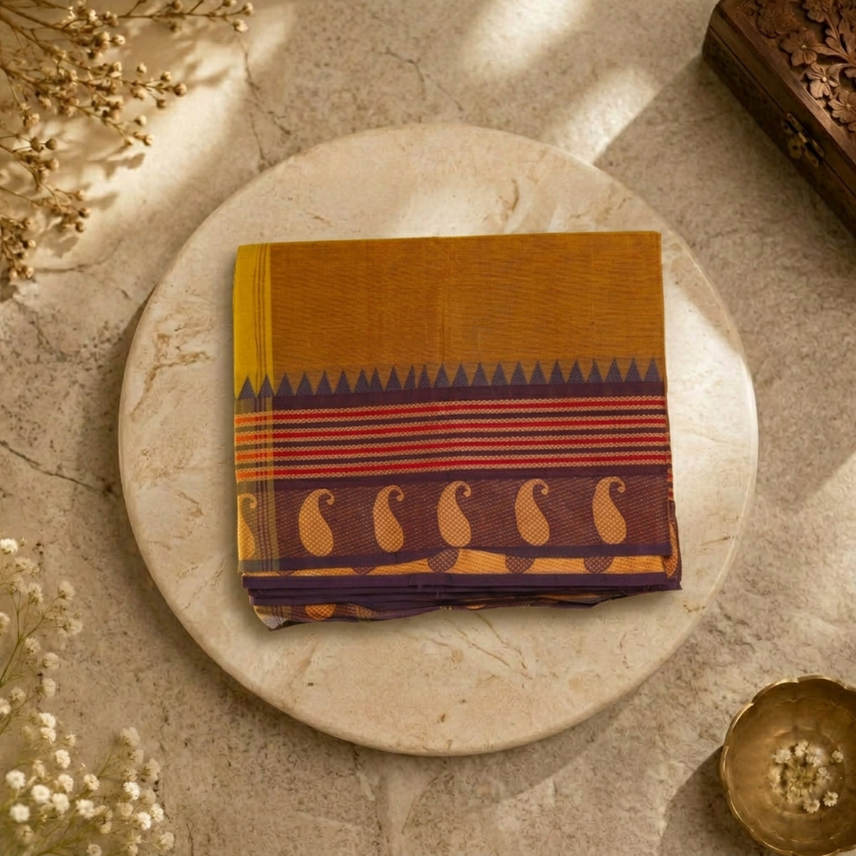 ChettiKara- Rustic Olive green