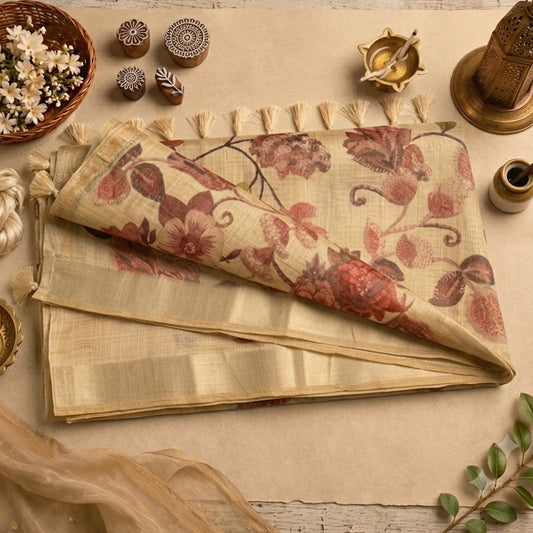 Aalayam- Floral- soft pink
