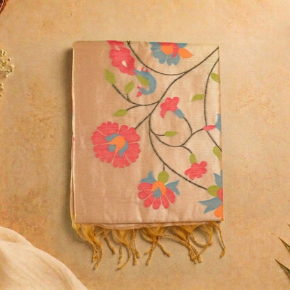 Paithani- Peach
