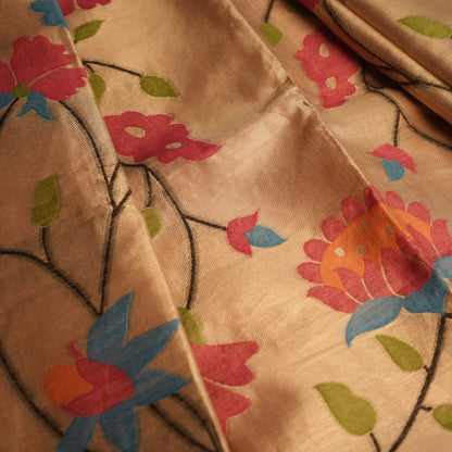Paithani- Peach