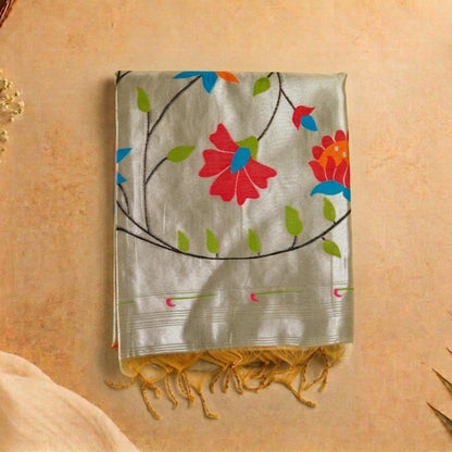 Paithani- English Grey