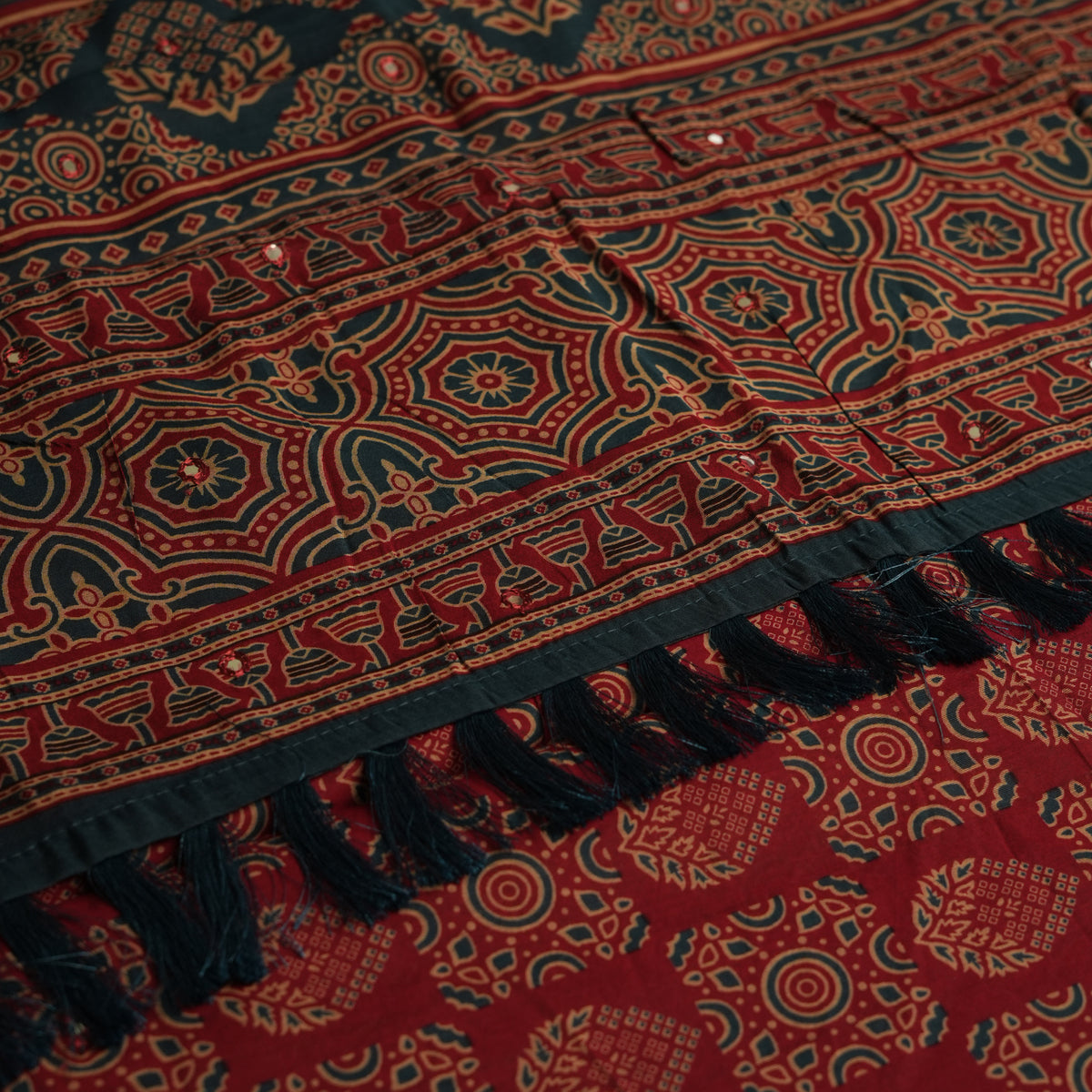 Chandani- Cherry Red and Blue