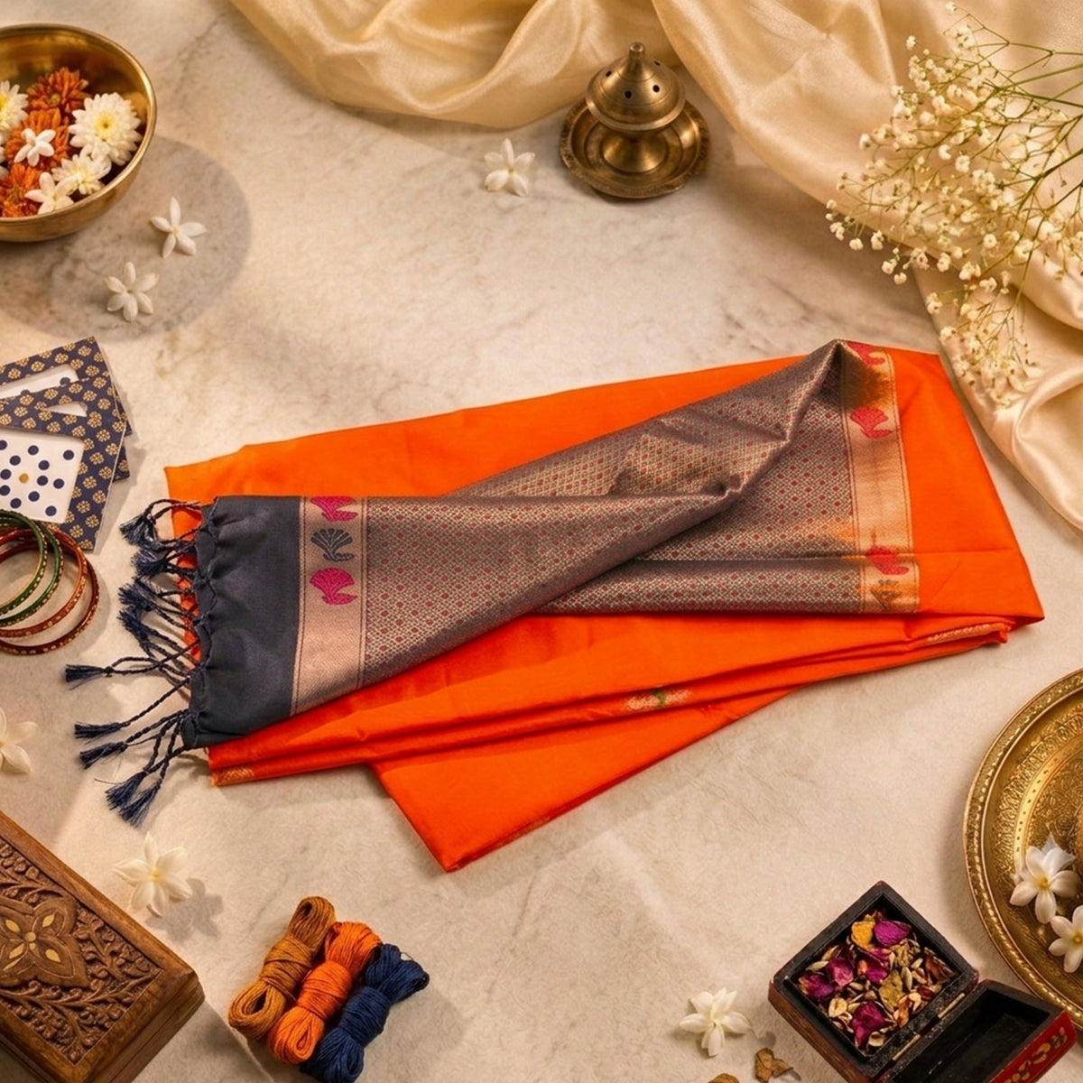 Rajeshwari- orange